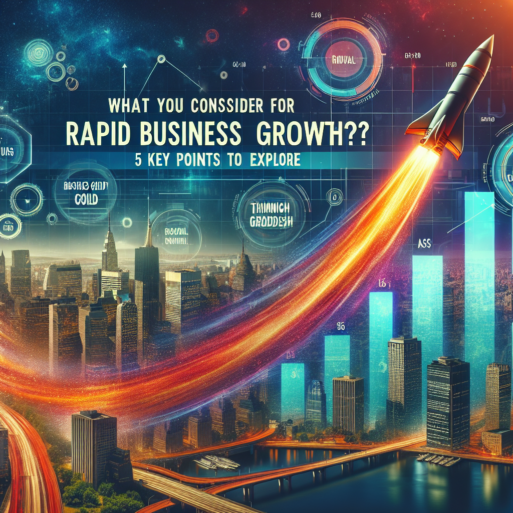 what should you consider for rapid business growth? 5 key points to explore
