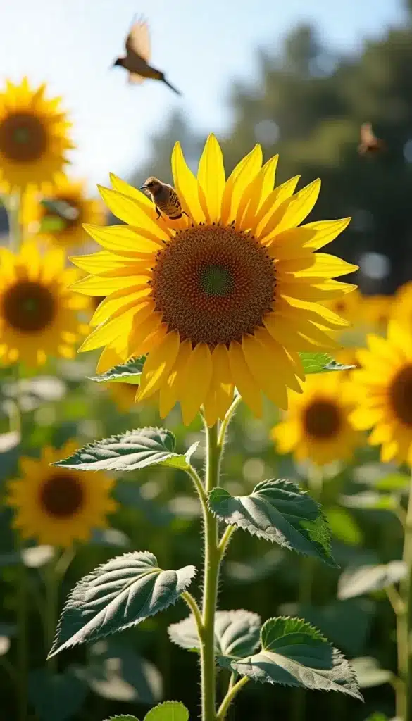 bright sunflowers