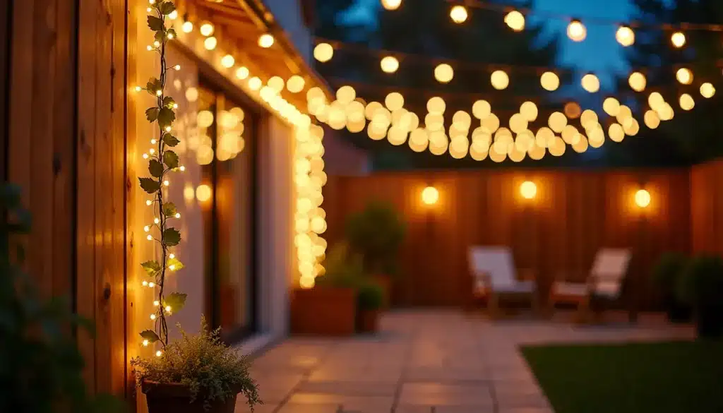 hanging fairy light curtains