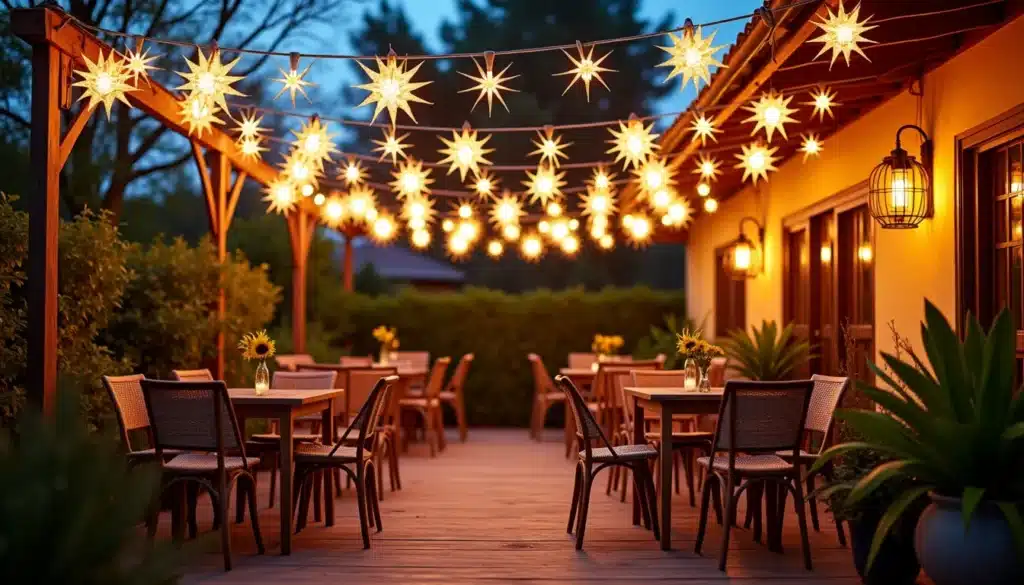 hanging starburst lights