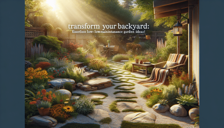 discover simple and effective tips on how to create a stunning low-maintenance garden in your backyard. learn about plant selections, design ideas, and essential care techniques to enjoy a beautiful outdoor space without the hassle.