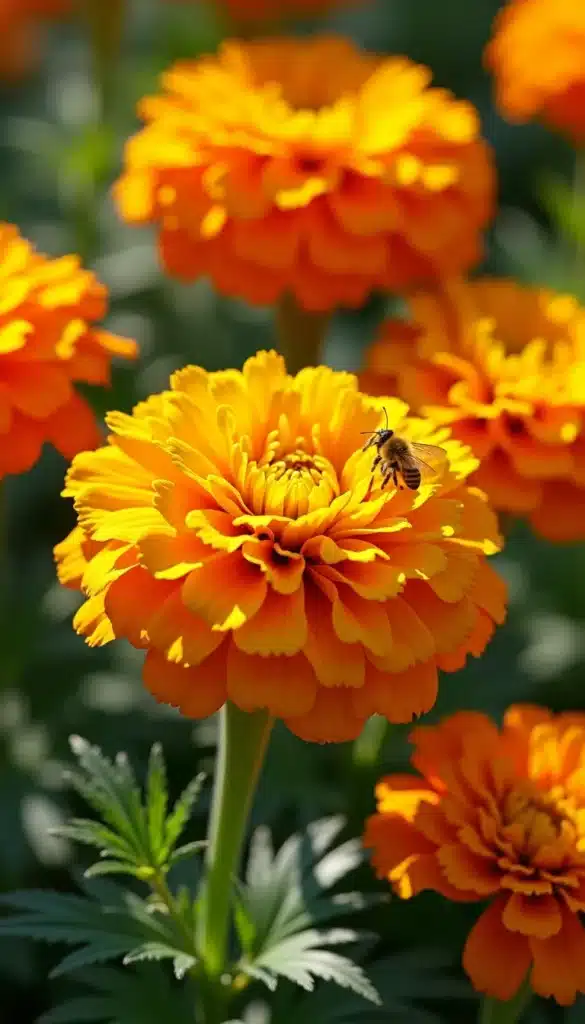 sun loving marigolds