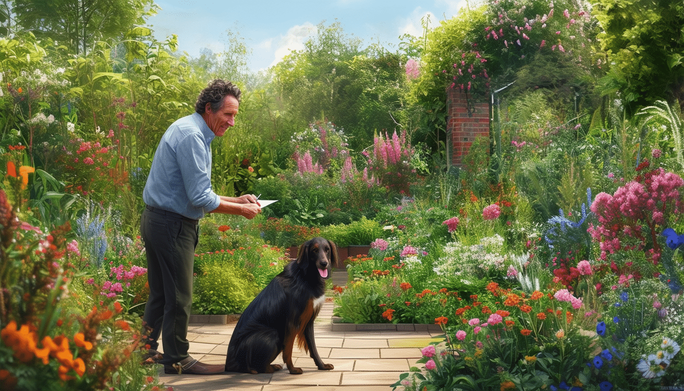 join renowned gardener monty don as he unveils his inaugural chelsea garden, thoughtfully designed with canine comfort in mind. discover innovative features and beautiful landscapes that create a perfect haven for pets and their owners. explore the blend of aesthetics and practicality in this unique gardening venture.
