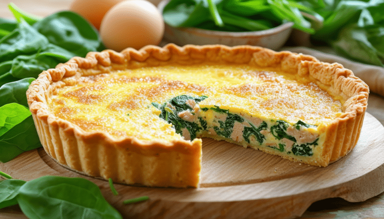 discover the perfect blend of flavors with our savory delight: spinach and tuna quiche recipe. this delicious quiche combines the nutritious taste of fresh spinach with the rich flavor of tuna, making it an ideal dish for brunch or dinner. easy to prepare and packed with wholesome ingredients, this recipe is sure to impress your family and friends!