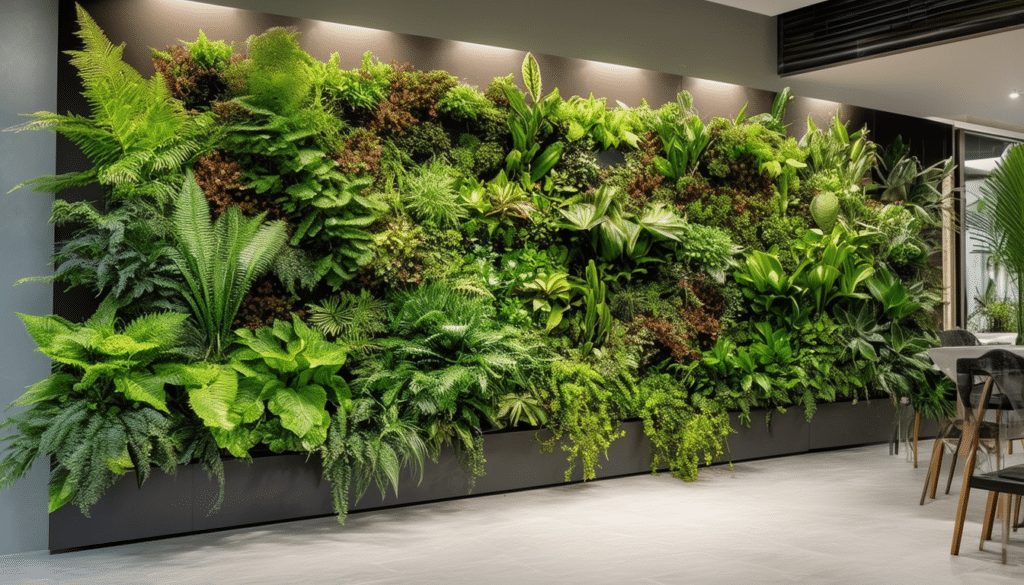 The Effortless Elegance of a Self-Watering Vertical Garden: A Clean and Versatile Green Masterpiece