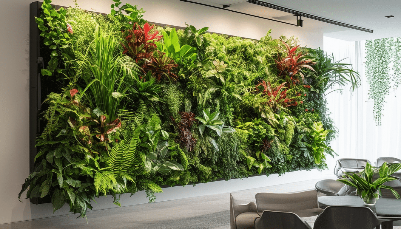 discover the effortless elegance of a self-watering vertical garden, a clean and versatile green masterpiece that transforms any space. embrace nature's beauty with minimal maintenance and enjoy a lush, vibrant environment in your home or office.
