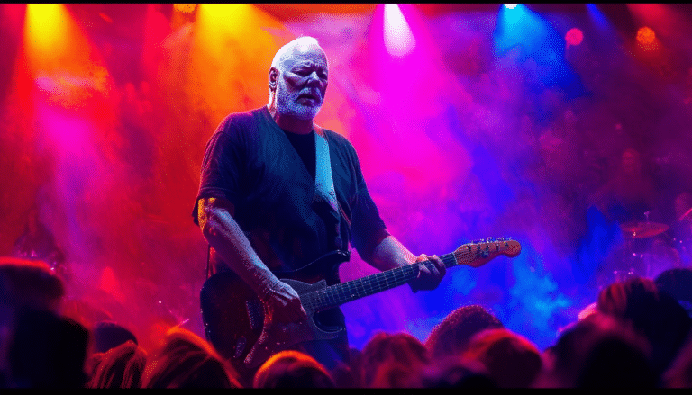 join legendary guitarist david gilmour as he launches his new york series, featuring elevated aspirations and breathtaking performances that showcase his unparalleled guitar skills. experience a musical journey like no other, blending artistry and passion.