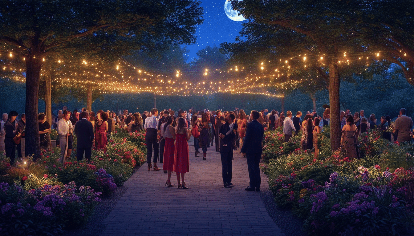 discover the magic of nc state's enchanting 'moonlight in the garden' as it returns to raleigh. experience a captivating evening filled with stunning nocturnal blooms, illuminated pathways, and serene garden vibes. perfect for family outings or a romantic night under the stars!
