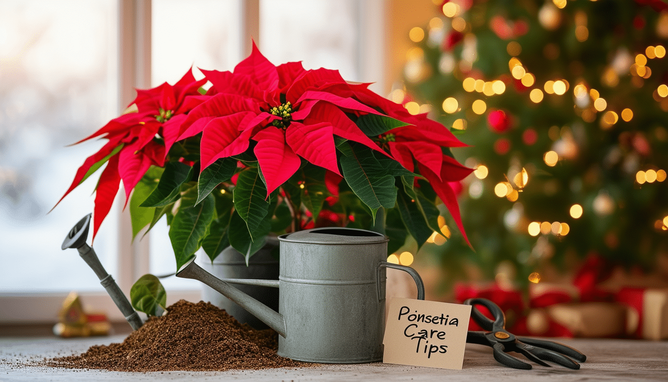 discover essential tips in 'a gardener's guide' to ensure your poinsettia thrives this christmas season. learn how to care for your festive plant, from watering to lighting, and enjoy vibrant blooms throughout the holidays.