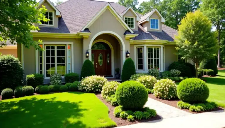 landscaped yard design