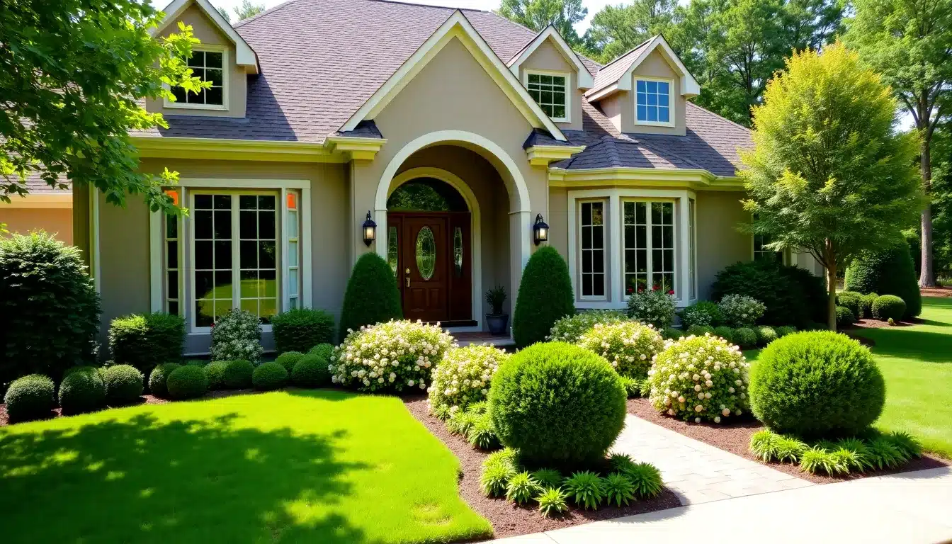 landscaped yard design