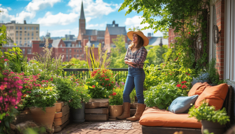 discover the inspiring story of a local woman in cambridge who uncovers a hidden rooftop garden oasis above her garage, transforming her urban space into a lush retreat filled with vibrant plants and serenity.