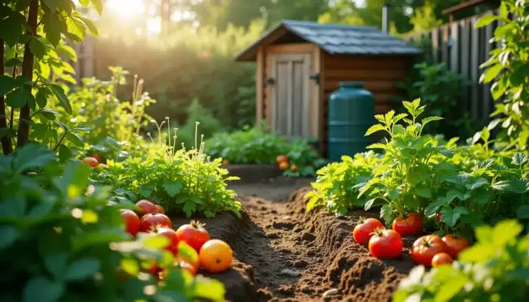 thriving diverse garden
