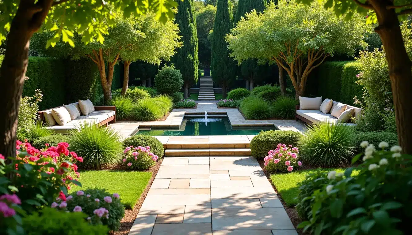 landscaped garden retreat